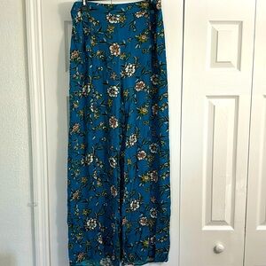 Floral Print Palazzo Pants (L)